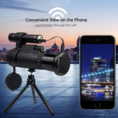 Monokular 40X60 HD IR z zoomem, noktowizyjny, teleskop, uchwyt na telefon, statyw do kempingu, pieszych wędrówek, polowania, nowy