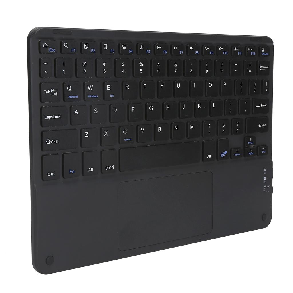 Wireless Keyboard Touch MultiFunction External Computer Accessories 10in(Black )