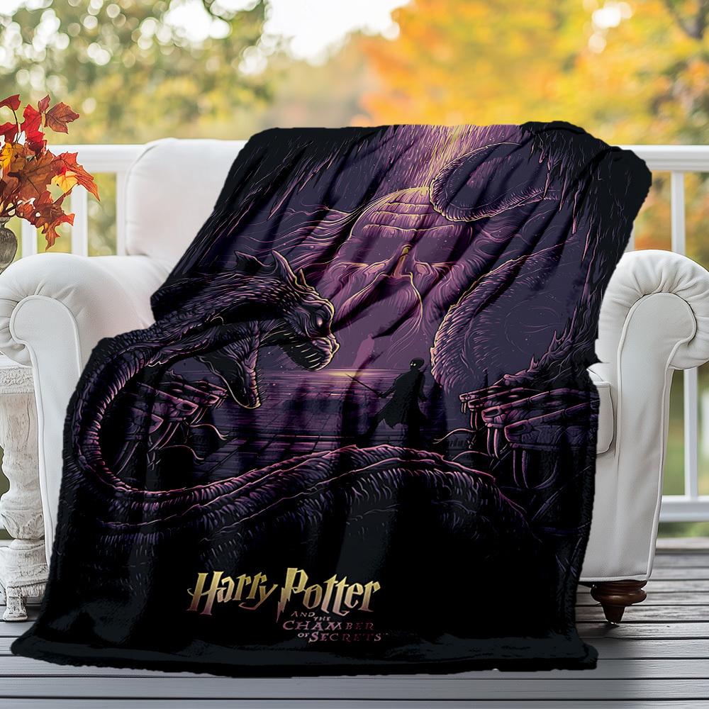 1pc Harry Potter Chamber Secrets Outdoor Flannel Throw Blanket All Season Soft Warmth,Home Decor 1031204