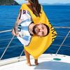 1pc Football32 Beach Towel with Custom Name, Beach/Swimming/Bath/Picnic/Camping Towel, Suitable for Seaside Beaches