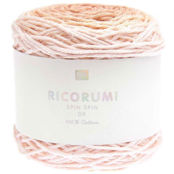 Yarn - RICO DESIGN - Spin Spin - 100% Cotton - 50g - Powder Color