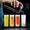 60ml Shot Glass Frosted Glass Cup Cocktail Glass Household Small Wine Glass Thickened Spirits Cup Party High End Wine Glasses