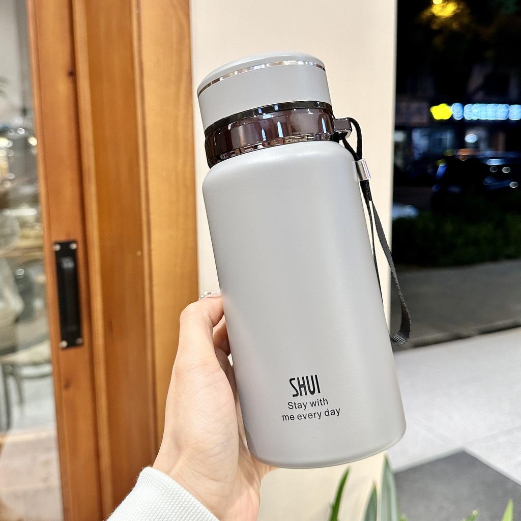 Luxury Style Thermos Cup Girls New Stylish Students Stainless Tea Portable Covered Water Cup Durable Durable Useful