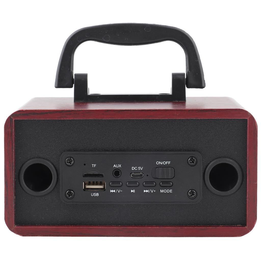 Retro Wooden Wireless   Speaker Portable Music Player for Mobile Phone PC