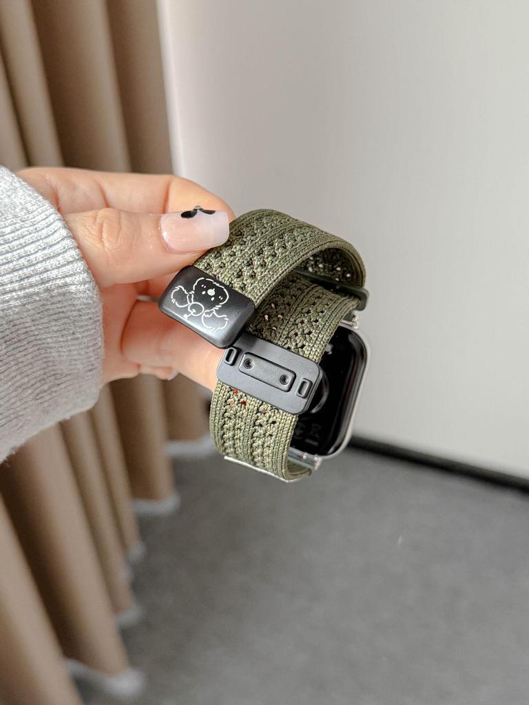 Fit43 Huawei GT654 & Xiaomi 9Pro Cute Dog Magnetic Buckle Breathable Strap for Apple 11 Watch