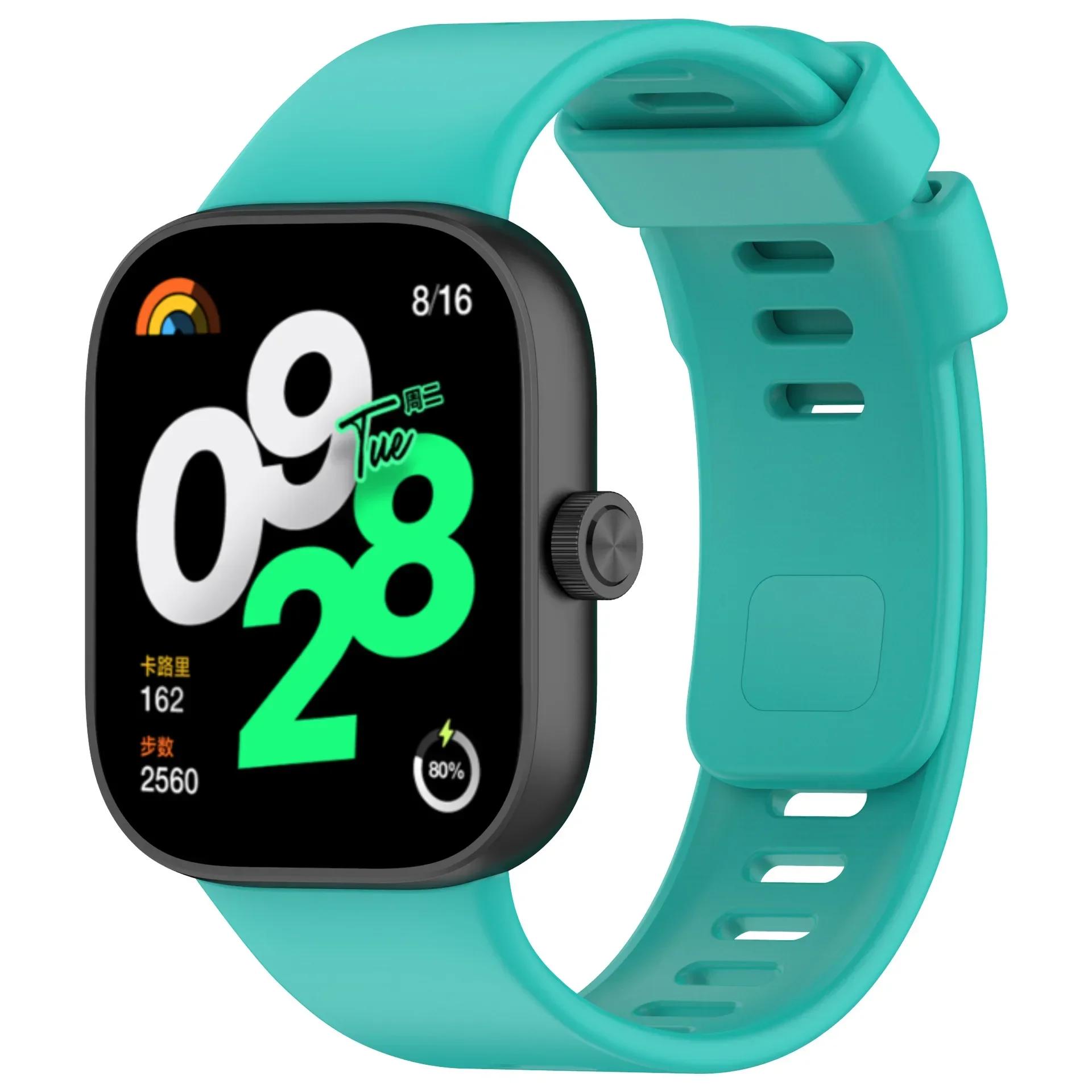 

Оригінальний силіконовий ремінець для браслета Redmi watch 4 SmartWatch Браслет для браслета Redmi watch 4 Ремінець для годинника Спортивні аксесуари for Xiaomi Mi Band 8 чирковий