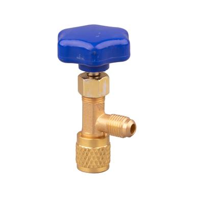 Refrigerant Bottle Opener Air Conditioner Refrigerant Can Tap Valve Bottle Opener Tool Brass Dispensing Valve R410 D4L5