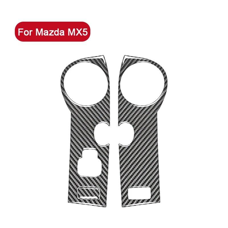 Auto Styling Auto Tür Armlehne Panel Carbon Faser Dekor Abdeckung Aufkleber Trim Für Mazda MX-5 MX5 NC 2009-2015 innen Zubehör