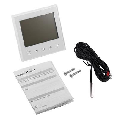 Digitaler Touchscreen LCD Programmierbarer Thermostat Intelligenter Temperaturregler Weiß