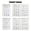 Portable Weaving Board Set Craft Mat with Instructions Reusable Braiding Board
