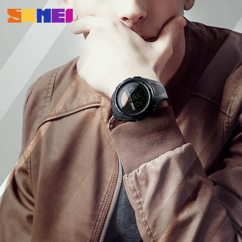 SKMEI Solar Power Mens Sports Watches Luxury Brand Electronic Clock Waterproof LED Digital Watch Men
