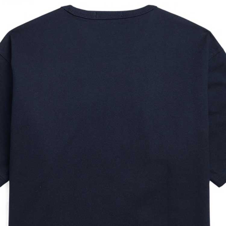 Polo Ralph Lauren Ss23 Solid Color Logo Embroidered Crew Neck Short Sleeve T-Shirt Men Tops Navy-Blue MNPOTSH1N821227-410