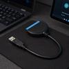 High Speed Transmission SATAs To USB Adapter Easy Installation 25cm Length Hard Drive Reader Plug and Play SATAs To USB Cable