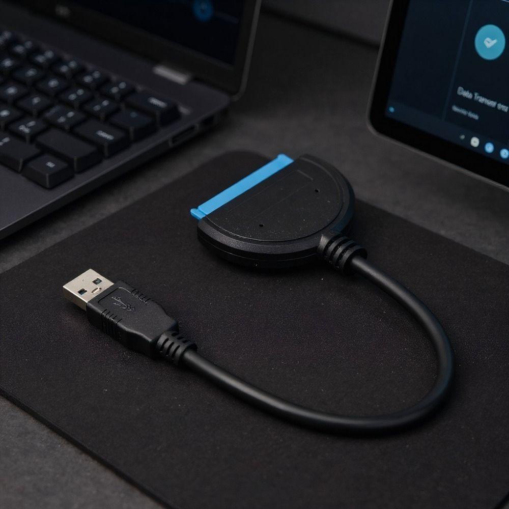 High Speed Transmission SATAs To USB Adapter Easy Installation 25cm Length Hard Drive Reader Plug and Play SATAs To USB Cable