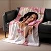 Pink Floral Romantic Design for All Seasons Blanket Lunch Break Throw Gift