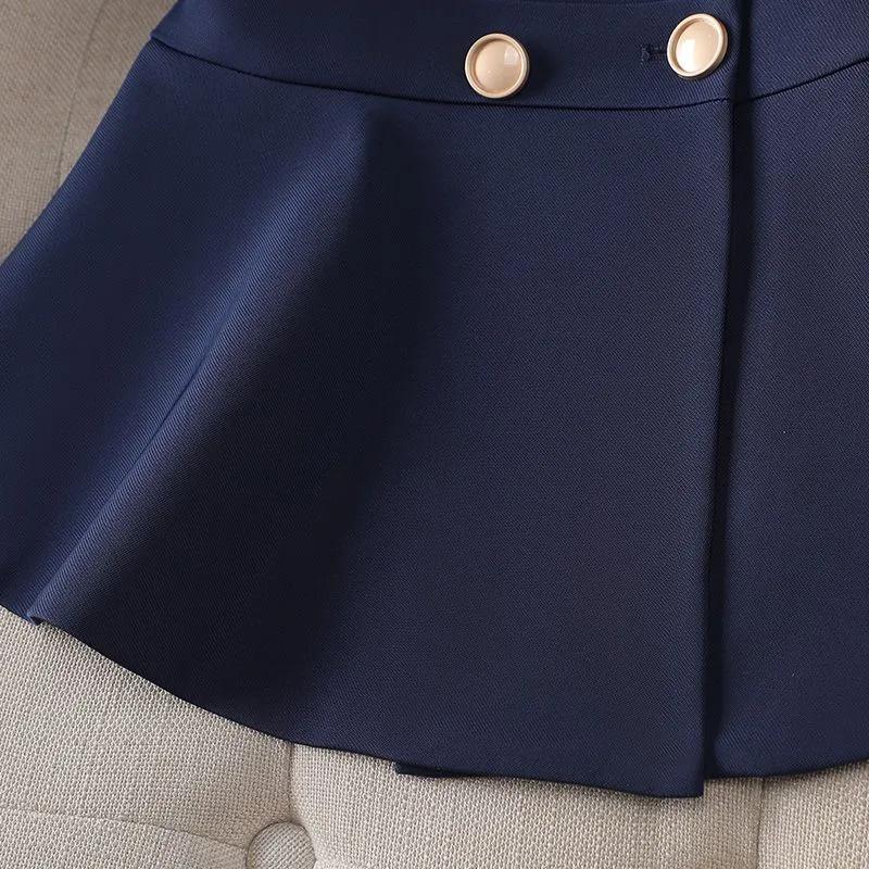 Women's Spring and Autumn Occupational Suit Design Temperament Suit Jacket + Western Pants Two Piece Set