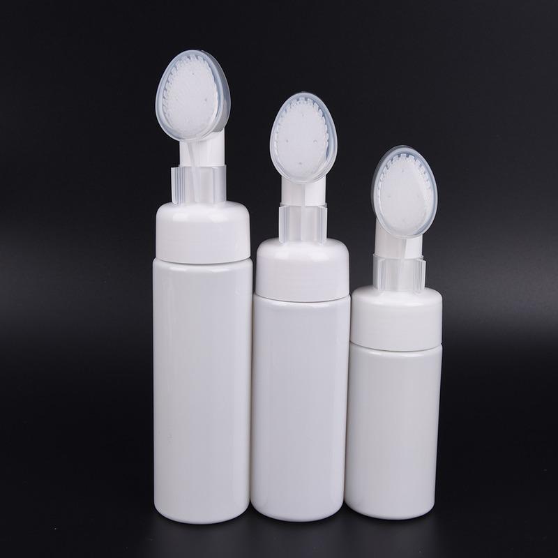 1 pièce Flacon Pompe Mousse Savon Mousses Distributeur de Liquide Flacons Mousse avec Tête Tube Brosse de Massage Mousse