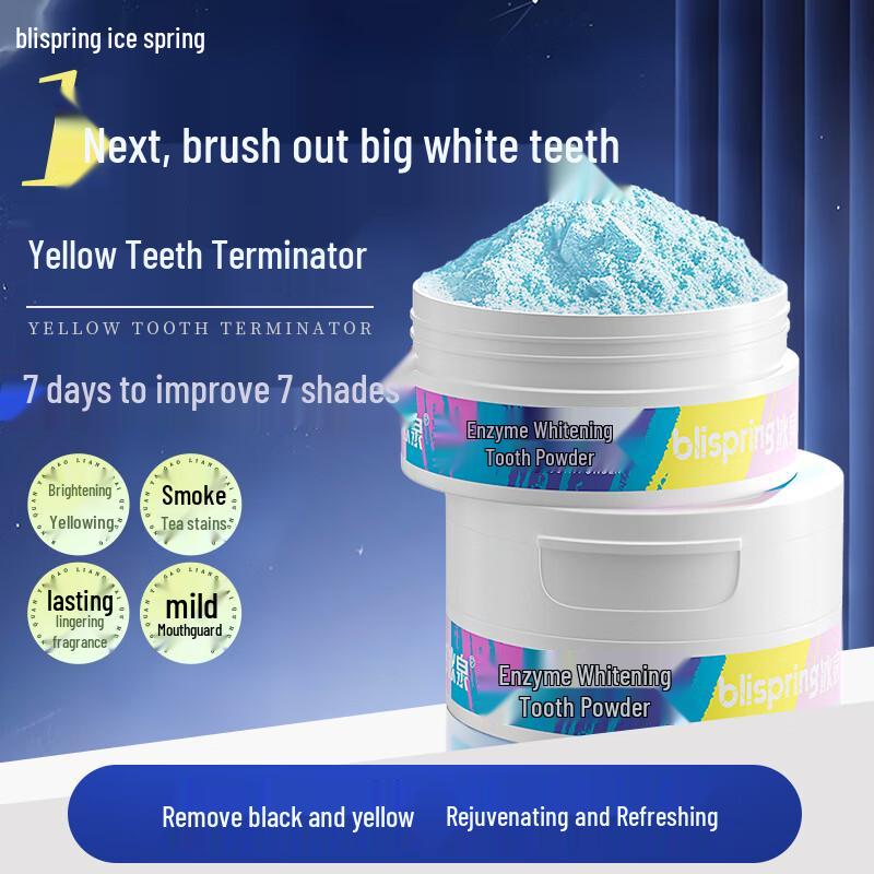 Blispring Probiotic Enzyme Brightening Tooth Powder