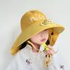 Children's Hat with Fan Shawl Hat Summer Boy Girl Baby Cartoon Sun Protection Hat Outdoor Sun Hat