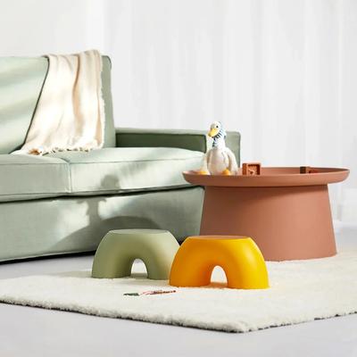 Hocker Kunststoff Regenbogen Form Fußhocker Sicherheit Kinder Tritthocker Sitz Für Wohnzimmer Innenmöbel Kinderhocker Spielzeug