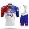 Cykeltröjset 2026 Fdj Herrcykelkläder Sommar Kortärmad MTB Cykeldräkt Cykelkläder Ropa Ciclismo Hombre