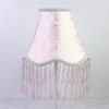 Soft Light Filtering Cloth Lamp Shade With Delicate Lace Trim Elegant Fringe Lampshades For Reading And Relaxation