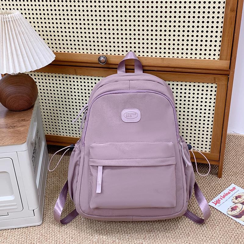 College Style Backpack Junior High School Student Schoolbag Women's Lightweight Travel Backpack