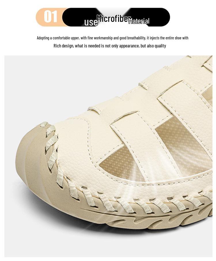 Women's & Men's Large Hollow Out Closed Toe Casual Beach Sandals