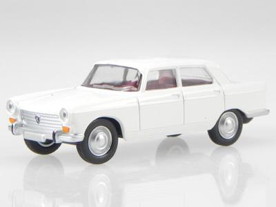 Norev 1/64 Peugeot 404 1961 White Peugeot 404 Courchevel White Die-Cast Model