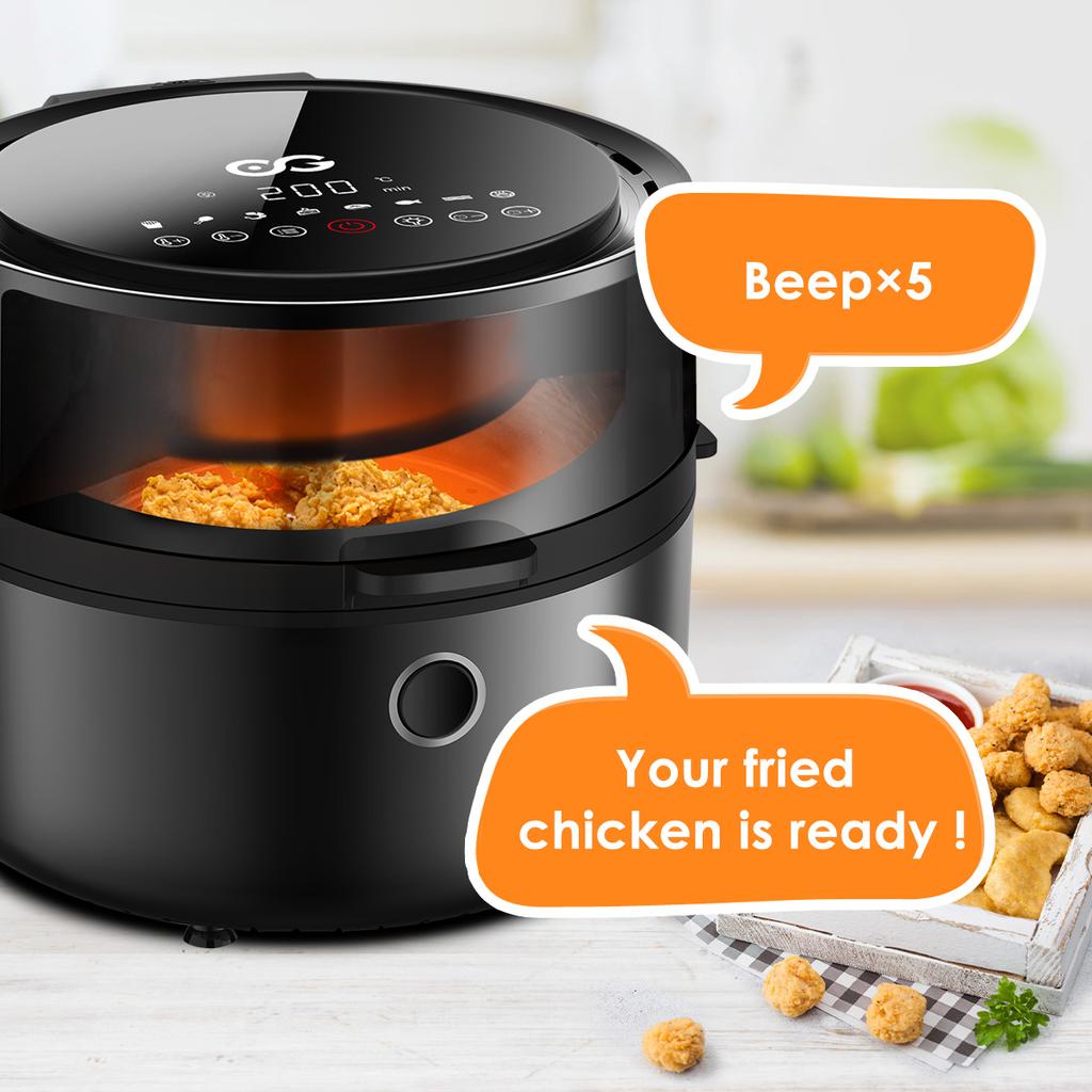 NUOVO Forno elettrico ad aria fritta da 5,5 litri 360 ° Friggitrice senza  olio Cuocitrice per la salute XL Capacità Cucina intelligente Friggitrice ad  aria 110V / 220V acquista in modo economico —