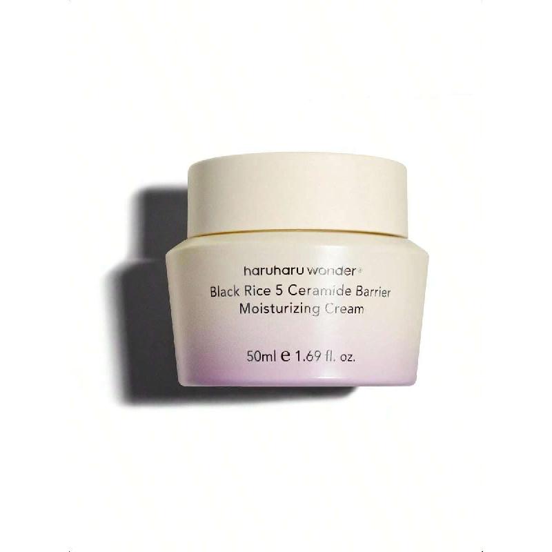 Увлажняющий крем для лица HaruHaru Wonder Black Rice 5 Ceramide Barrier, Ежедневный уход за кожным барьером, Длительное увлажнение, Успокаивающий и питательный, 50 мл 50ml