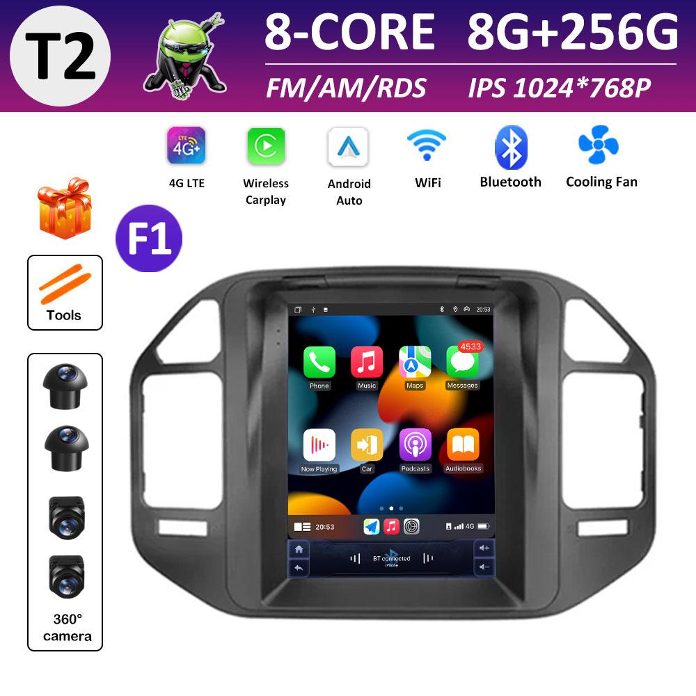 For Mitsubishi Pajero 3 V60 V68 V73 1999 2000 2001 2002 - 2006 DSP Stereo Android Intelligent System Navigation GPS IPS Screen