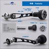 HEIGHTEN 56mm Reel Handle with 24mm TPE Knob for Shimano Daiwa Universal Spinning Reel TPE Series (Black & Gunmetal) (476)