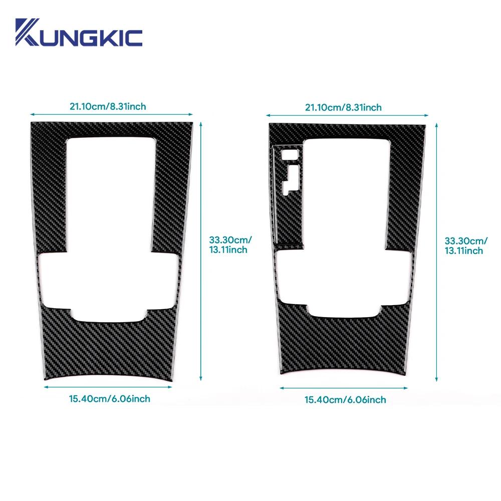 Real Soft Carbon Fiber For Mazda 3 BP 2019 2020 2021 2022 2023 2024 2025 Mazda3 Axela Manual Automatic Gear Shift Panel Sticker