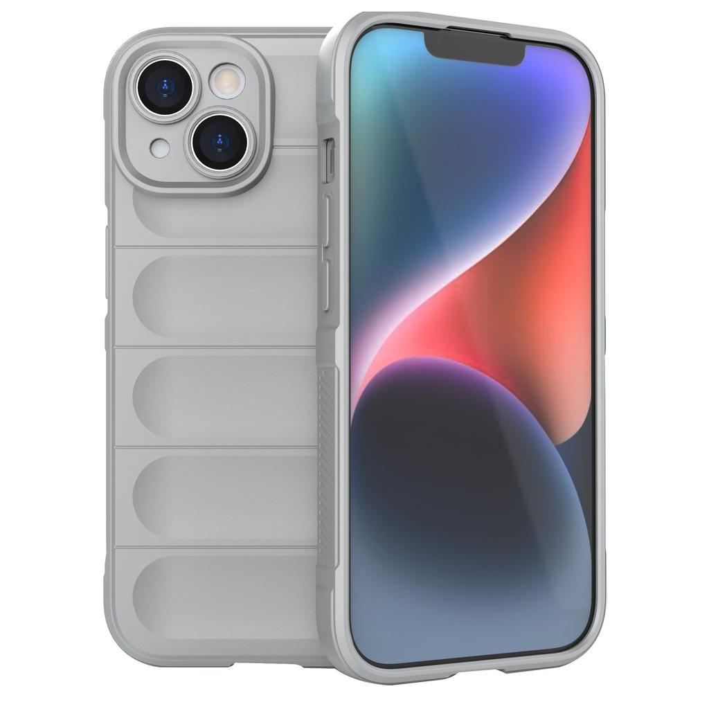 For iPhone 15 Soft TPU Cell Phone Case Anti-drop Rugged Phone Back Cover