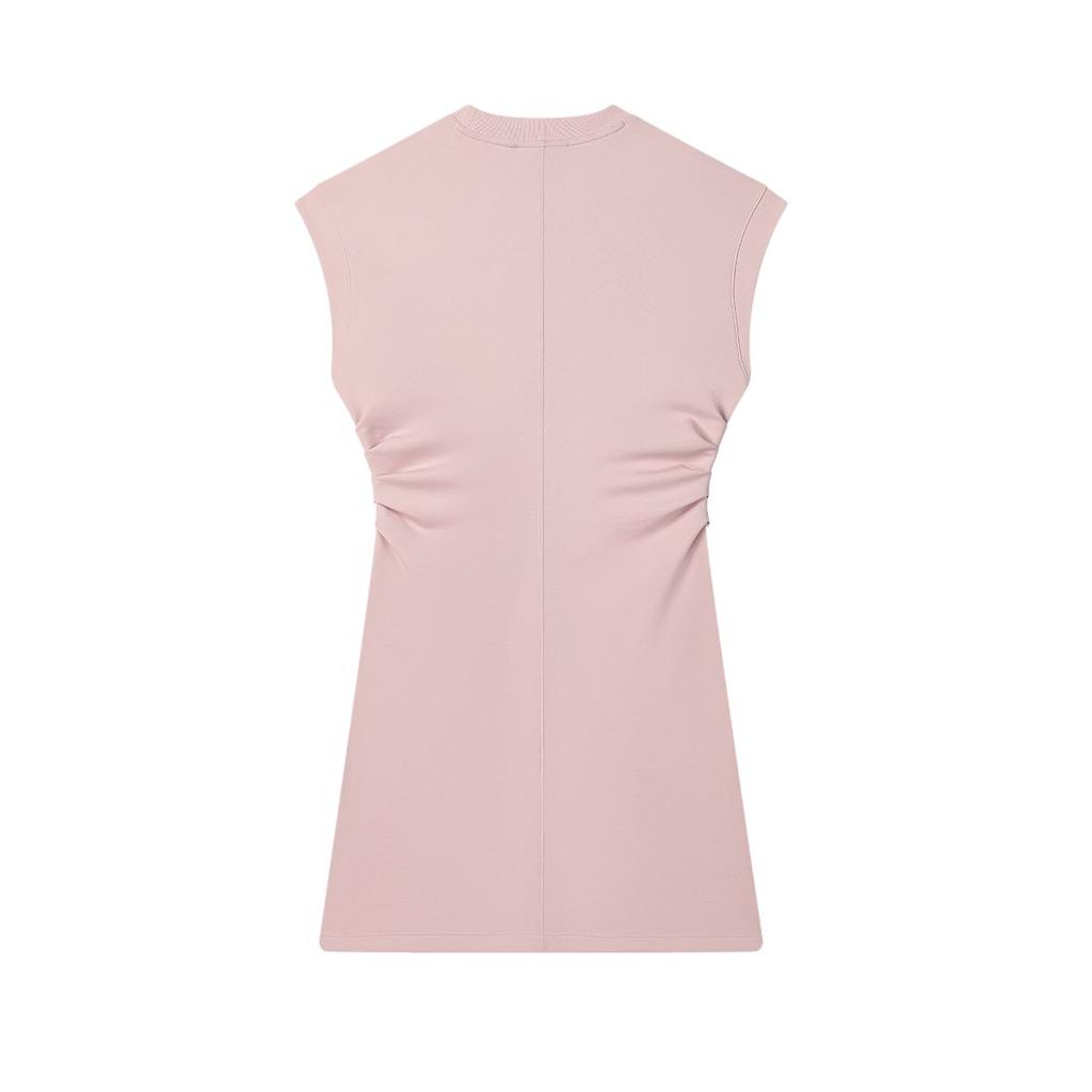 New FILA HERITAGE Sleeveless Dress Women's Bare Pink F51W528301F-PK