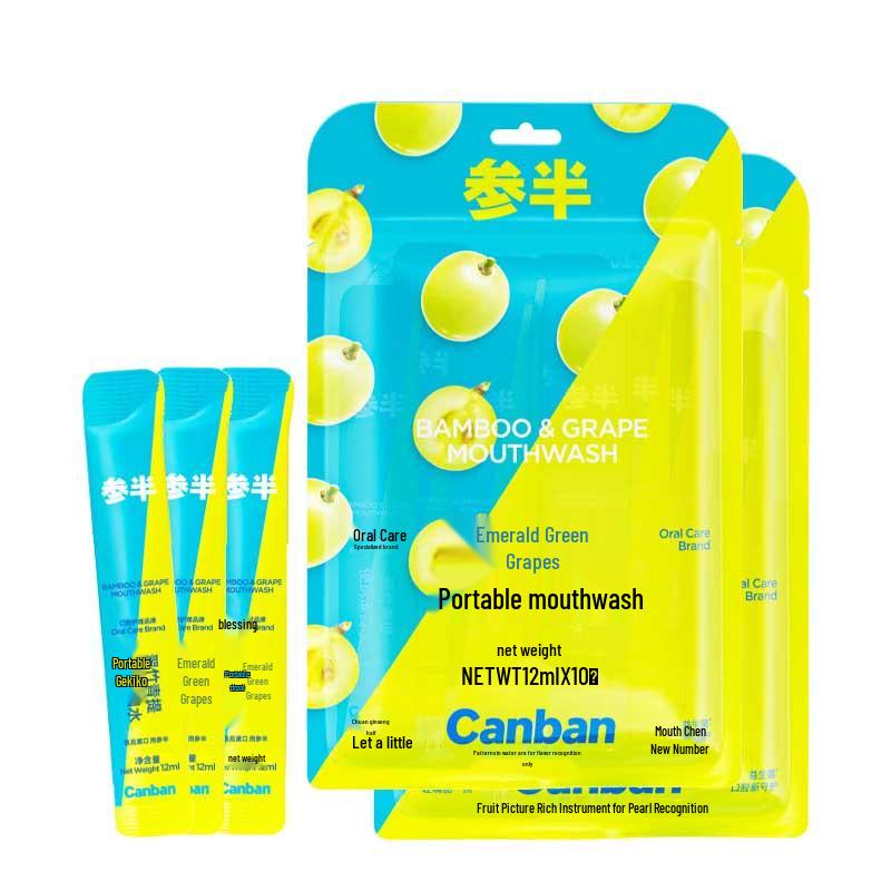 CanBan Portable Mouthwash Strips - Green Grape & Bamboo
