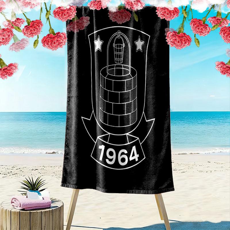 BIF Print Beach Towel, Large Soft Quick Dry Towel for Beach Camping Swimming