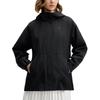 FILA White Series Fashion Casual Water-Resistant Hooded Long Sleeve Jacket Women jackets Black F11W513705F-BK