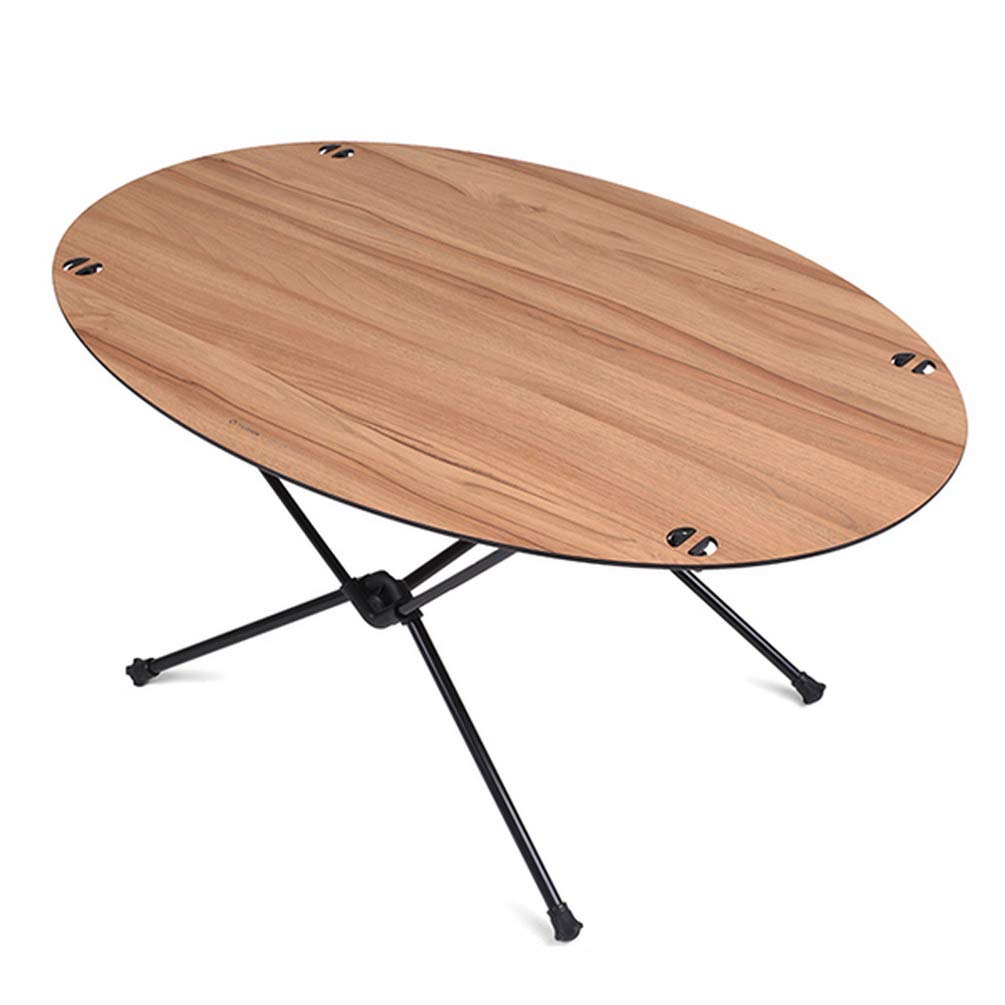 Helinox Deco Beach Tischplatte, oval, klassisches Walnussholz, 19750018917000, für Zuhause, B59 × T0,5 × H39 cm