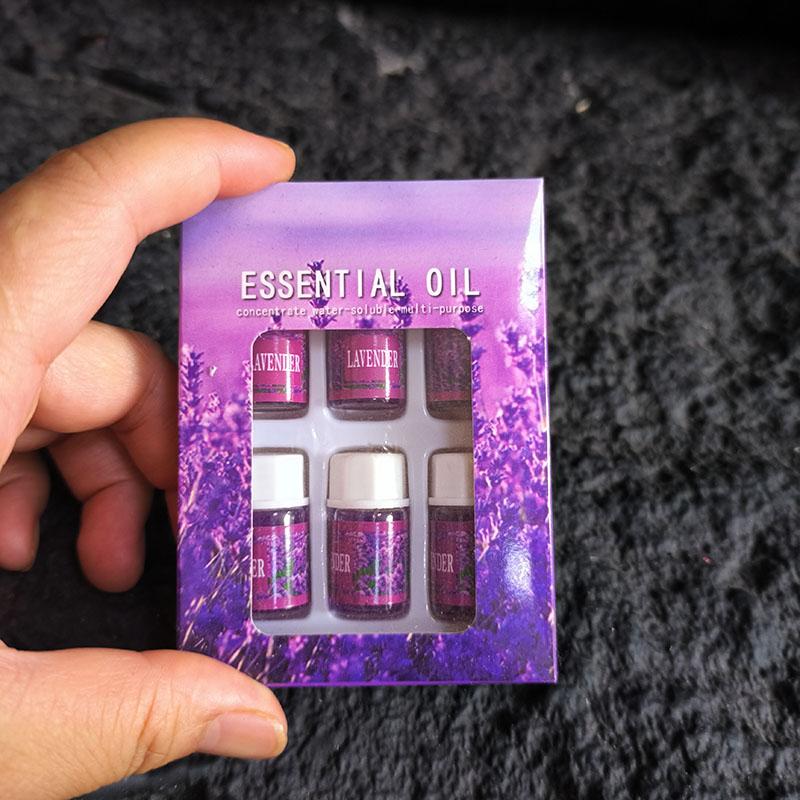3ML 6pcs/set Pure Herbal Essential Oils Incense Reed Diffuser Rose Lavende Water Soluble Aromatic Humidifier Aromatherapy Liquid