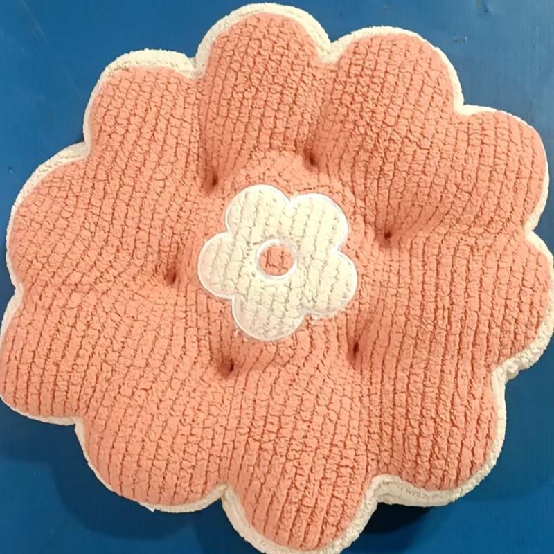 Neues Einfarbiges Schlichtes Keks Bequemes Kissen Rundes Taillenschutzkissen Bürositz Quadratisches Atmungsaktives Kissen Geschenk