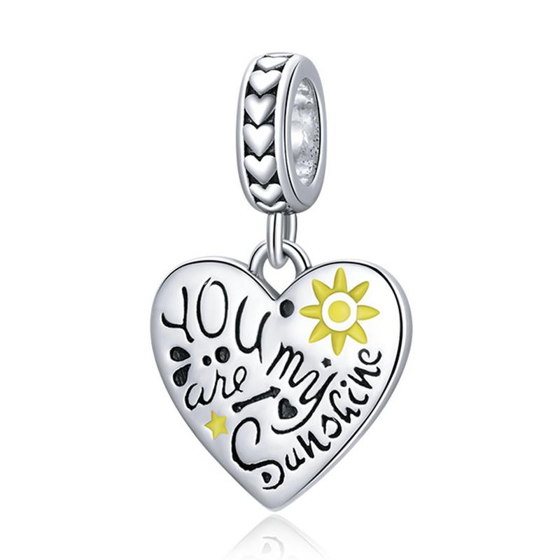 BISAER Genuine 925 Silver Hoodwinked Animation Figures Charms Fit Original Bracelet And Necklace Fine Jewelry ECC1890