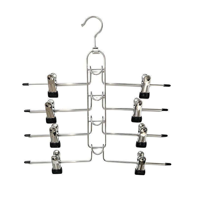 Cross-Border Multi-Layer Foldable Storage Rack for Pants and Skirts - Seamless, Multi-Functional Hanging Hanger for Home