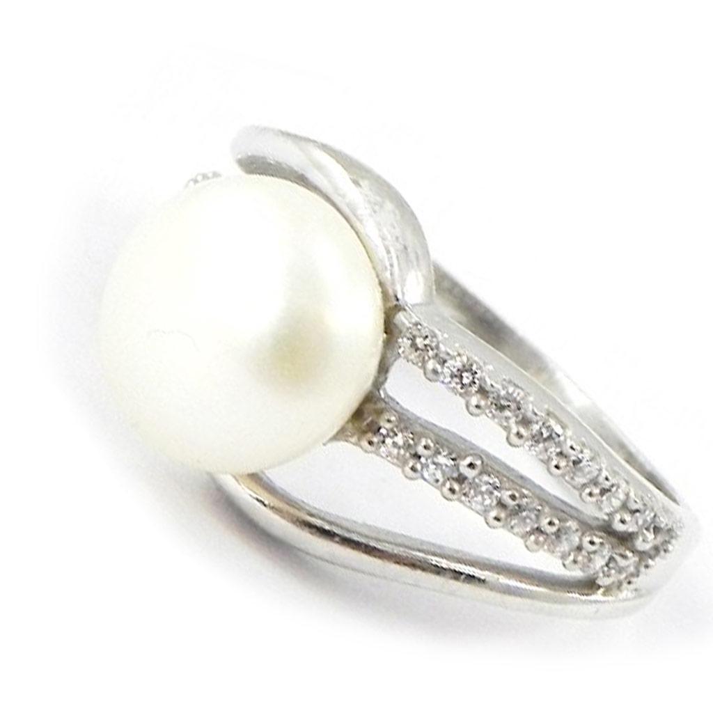 Silver Ring 'Scarlett' White
