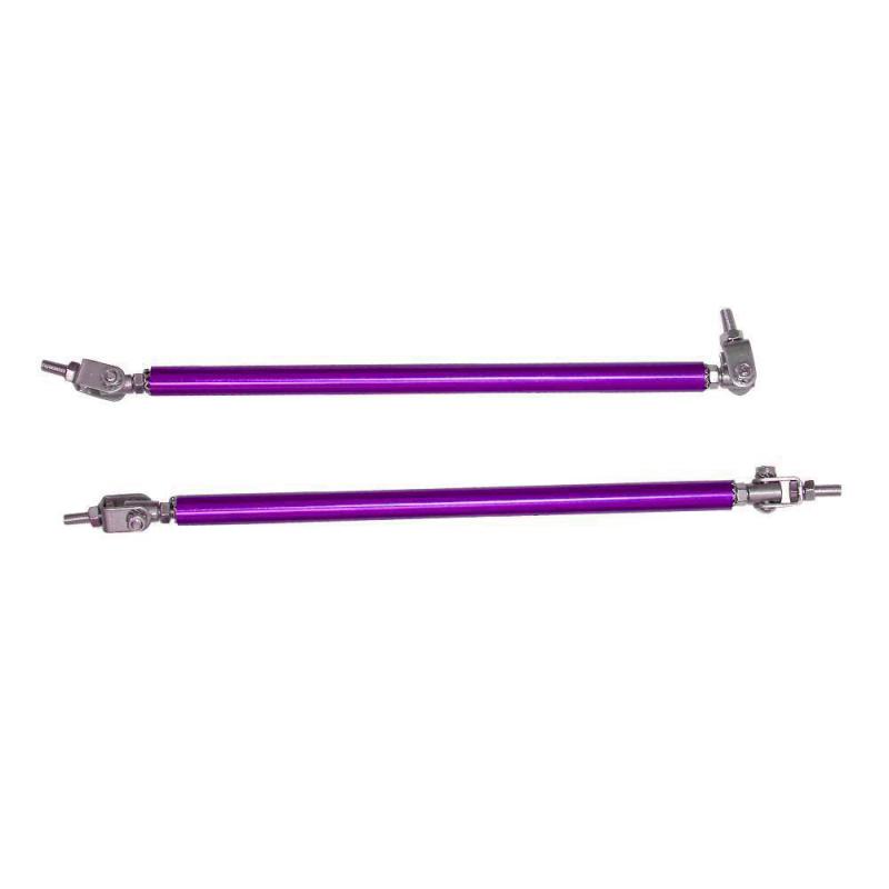 

Универсальный 200-миллиметровый гоночный регулируемый передний задний бампер для сплиттера, опорная планка, наружный бампер для автомобиля, опорная штанга для сплиттера фиолетовый