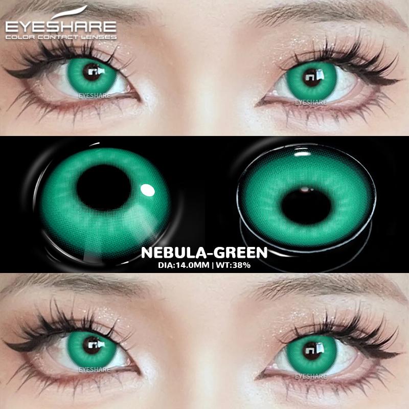 Eyeshare 1 Paar Halloween Farbige Kontaktlinsen für Augen Cosplay Linsen Anime Kosmetik Make-Up Lila Farbige Linsen Rote Augen