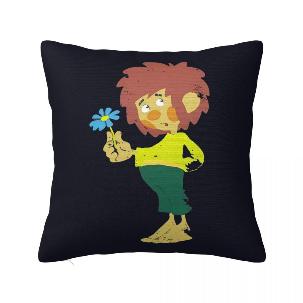 Pumuckl Blume  Figur  Square Pillowcase Cushion Cover Comfort Pillow Case Throw Pillow Cover for Home Sofa Living Room