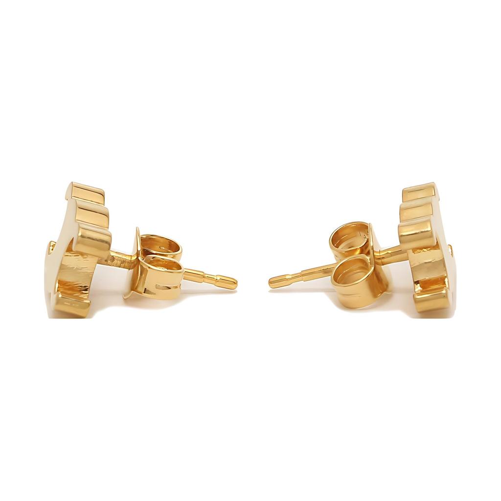 Celine Brass Stud Earrings Women's Gold 460FS6BRA.