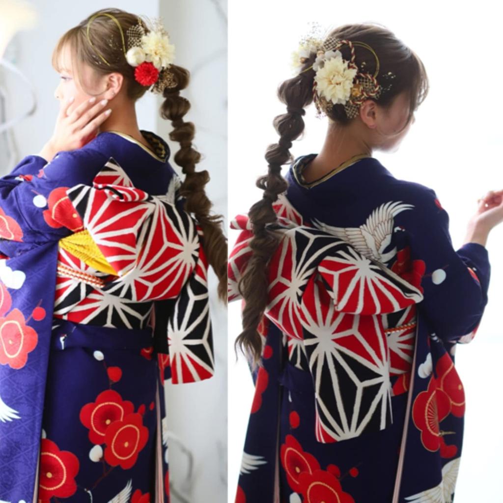 beauty Gorgeous hair ornament perfect for entrance fireworks and 20th birthday gatherings 851LL [LALALA flowers] coming-of-age ceremonies,